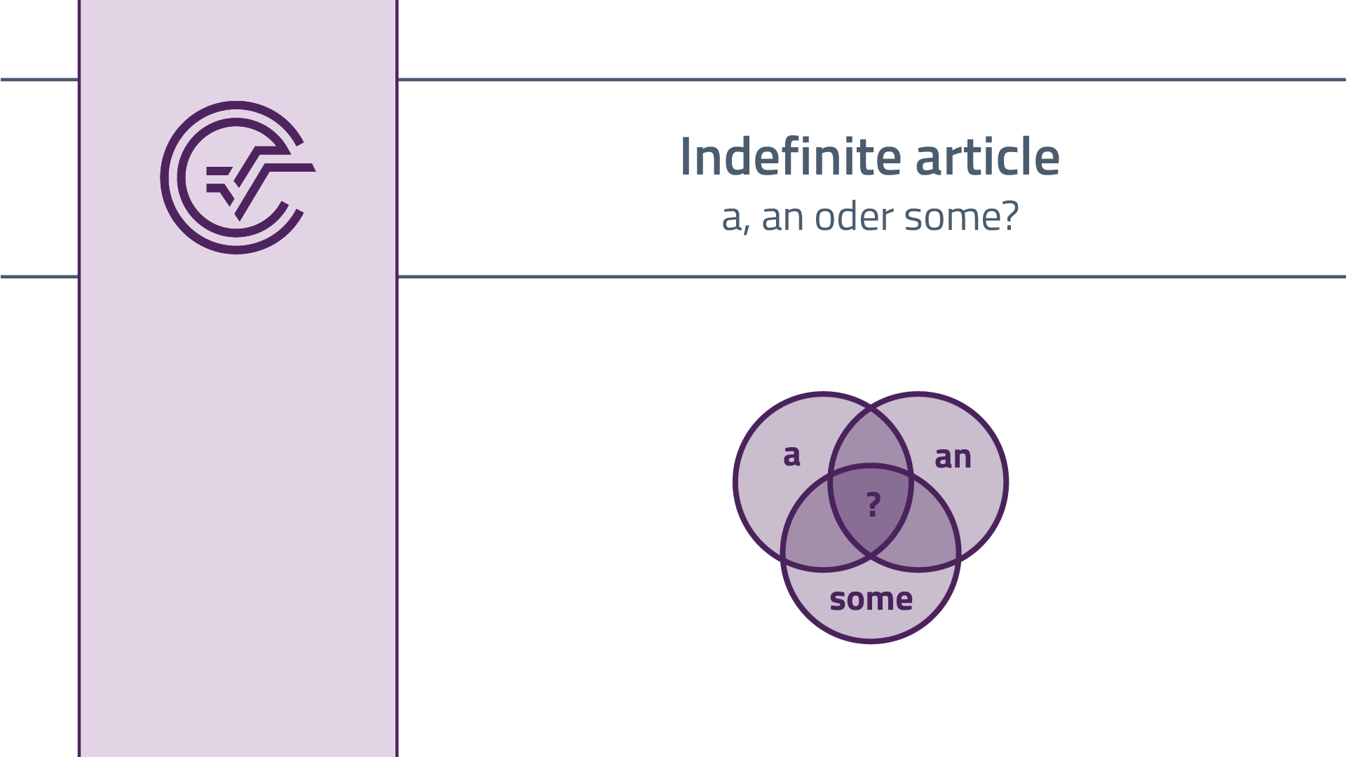 a - an oder some?